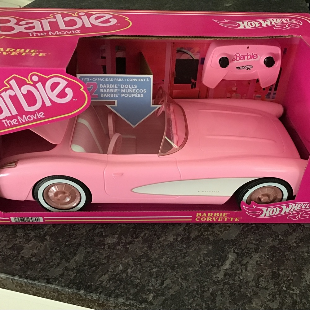 Barbie The Movie Collectible Car, Pink Corvette Convertible